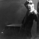 Adolf Hitler Posing to a Recording of His Own Speeches, 1925 (7)